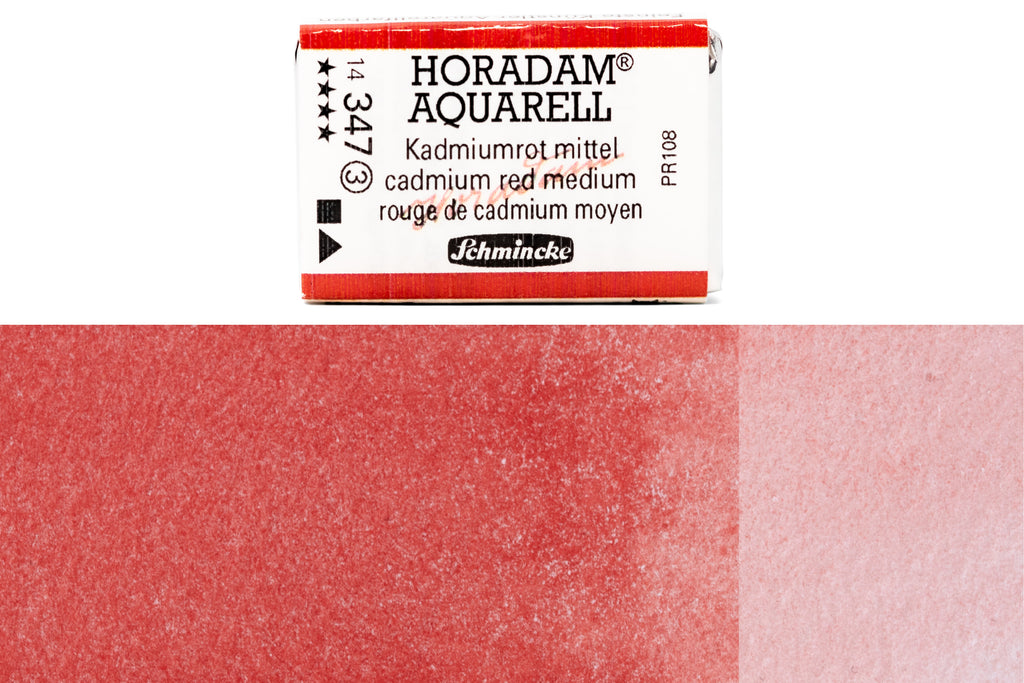 Schmincke Horadam Watercolor Cadmium Red Middle Half-Pan