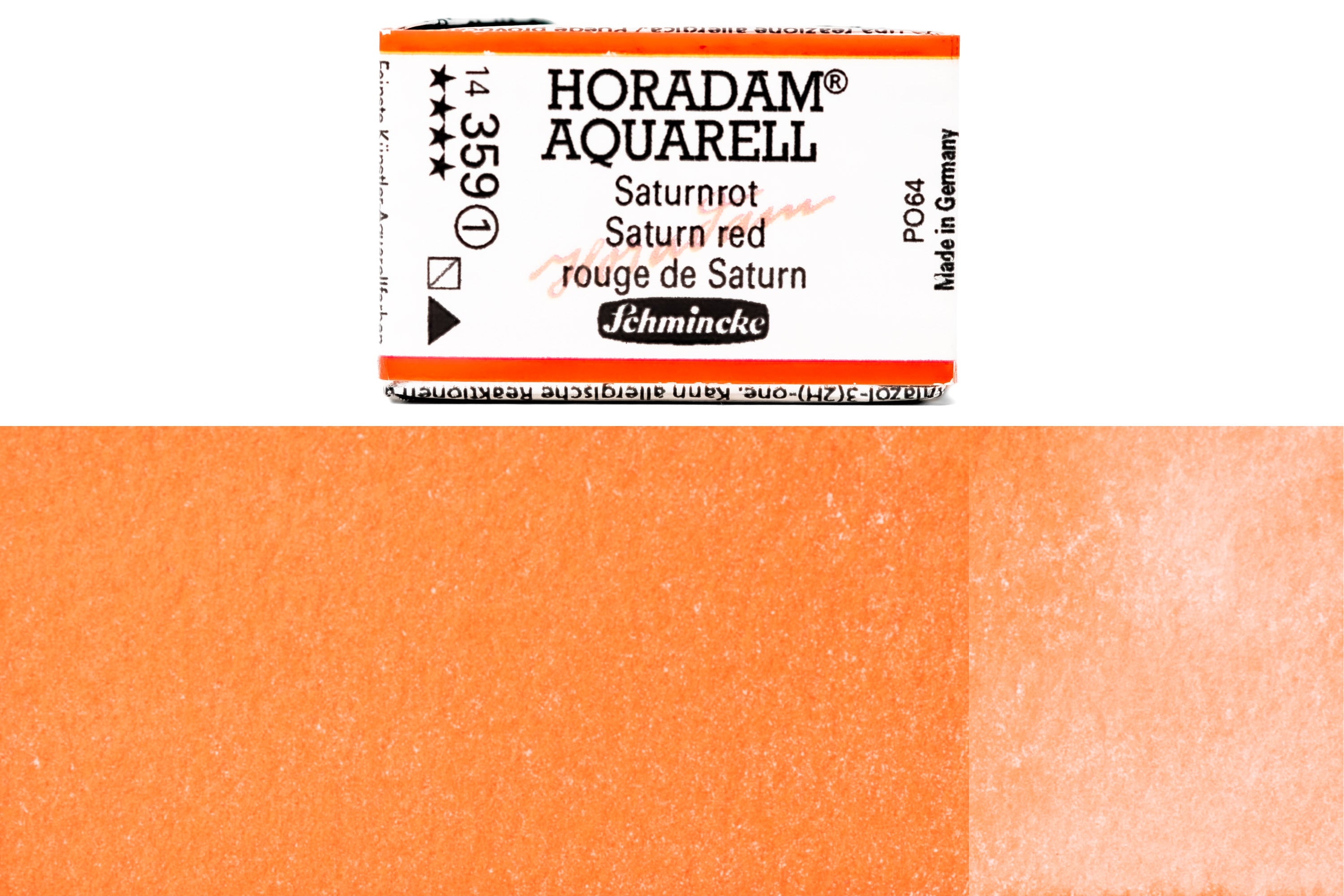 Schmincke - Horadam Watercolor Full Pan, #359 Saturn Red - St. Louis Art Supply