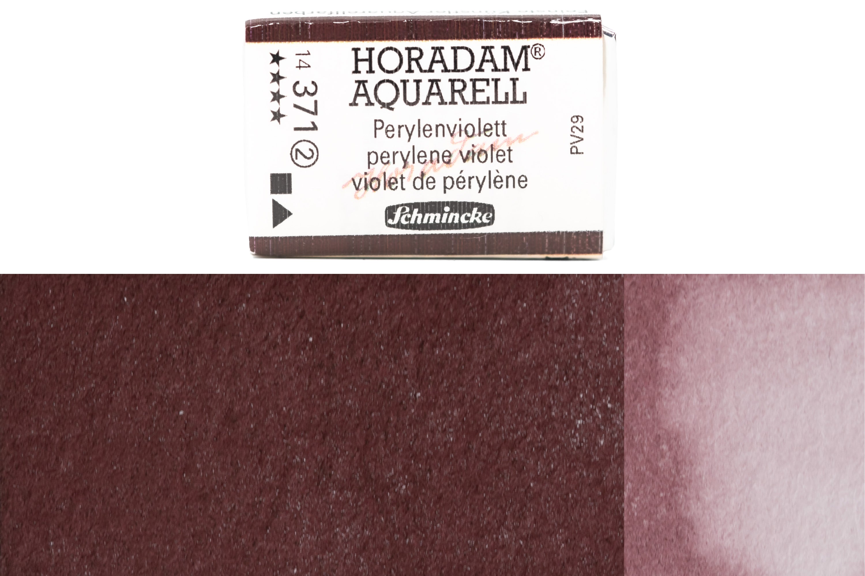 Schmincke - Horadam Watercolor Full Pan, #371 Perylene Violet - St. Louis Art Supply