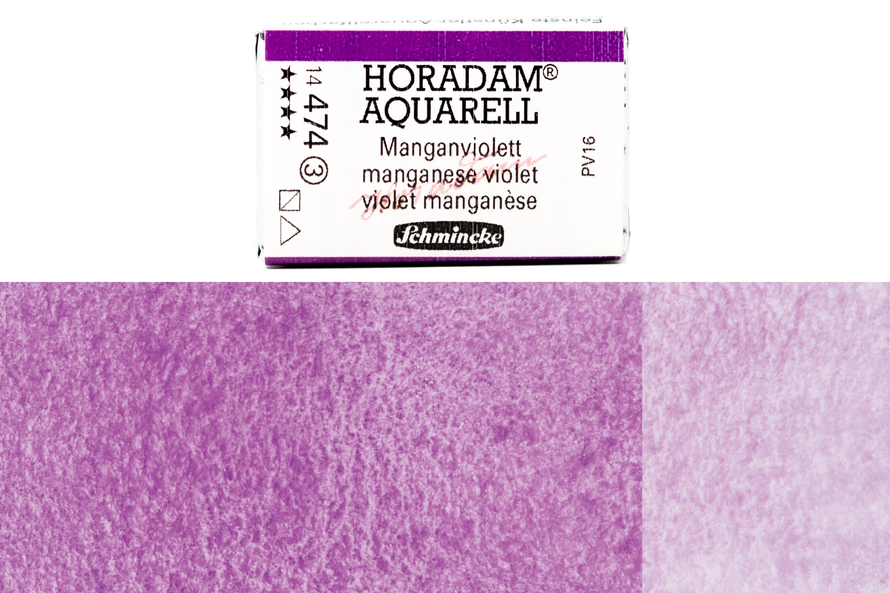 Schmincke - Horadam Watercolor Full Pan, #474 Manganese Violet - St. Louis Art Supply