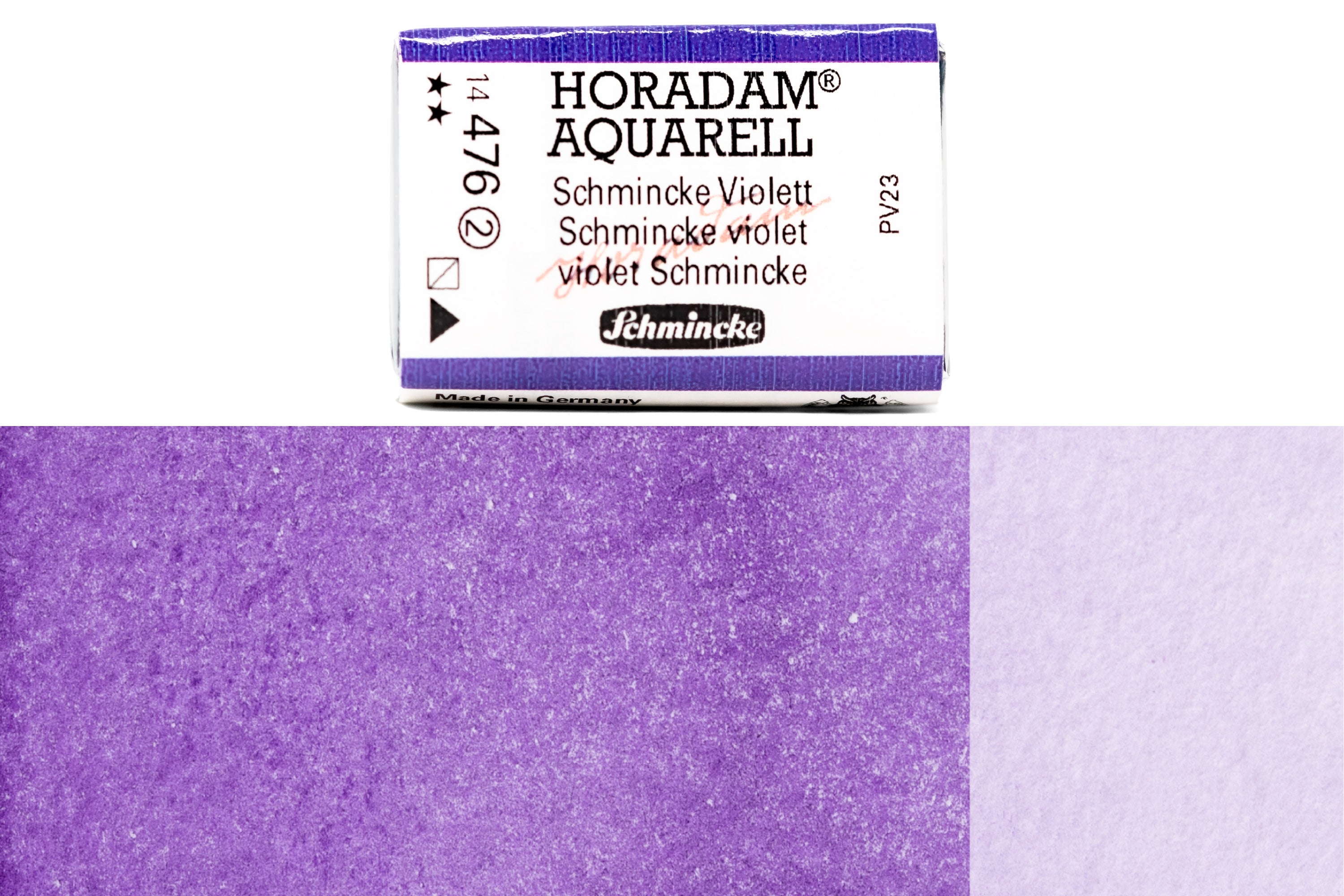 Schmincke - Horadam Watercolor Full Pan, #476 Schmincke Violet - St. Louis Art Supply