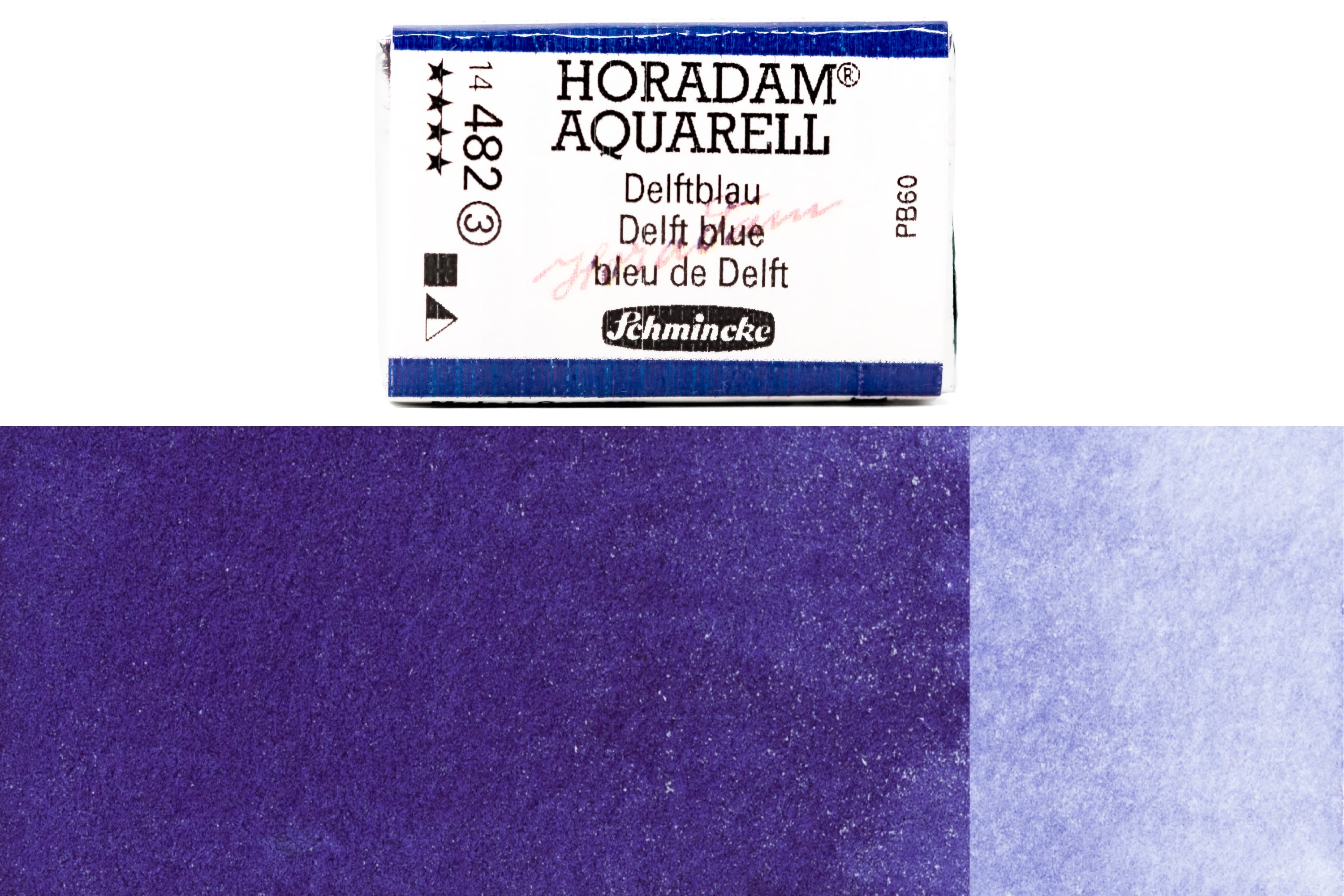 Schmincke - Horadam Watercolor Full Pan, #482 Delft Blue - St. Louis Art Supply