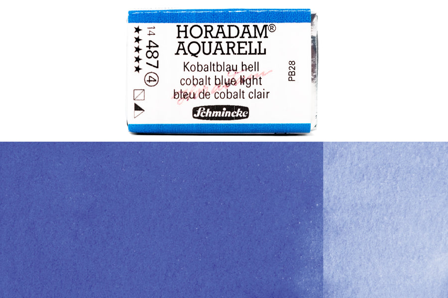 Schmincke - Horadam Watercolor Full Pan, #487 Cobalt Blue Light - St. Louis Art Supply