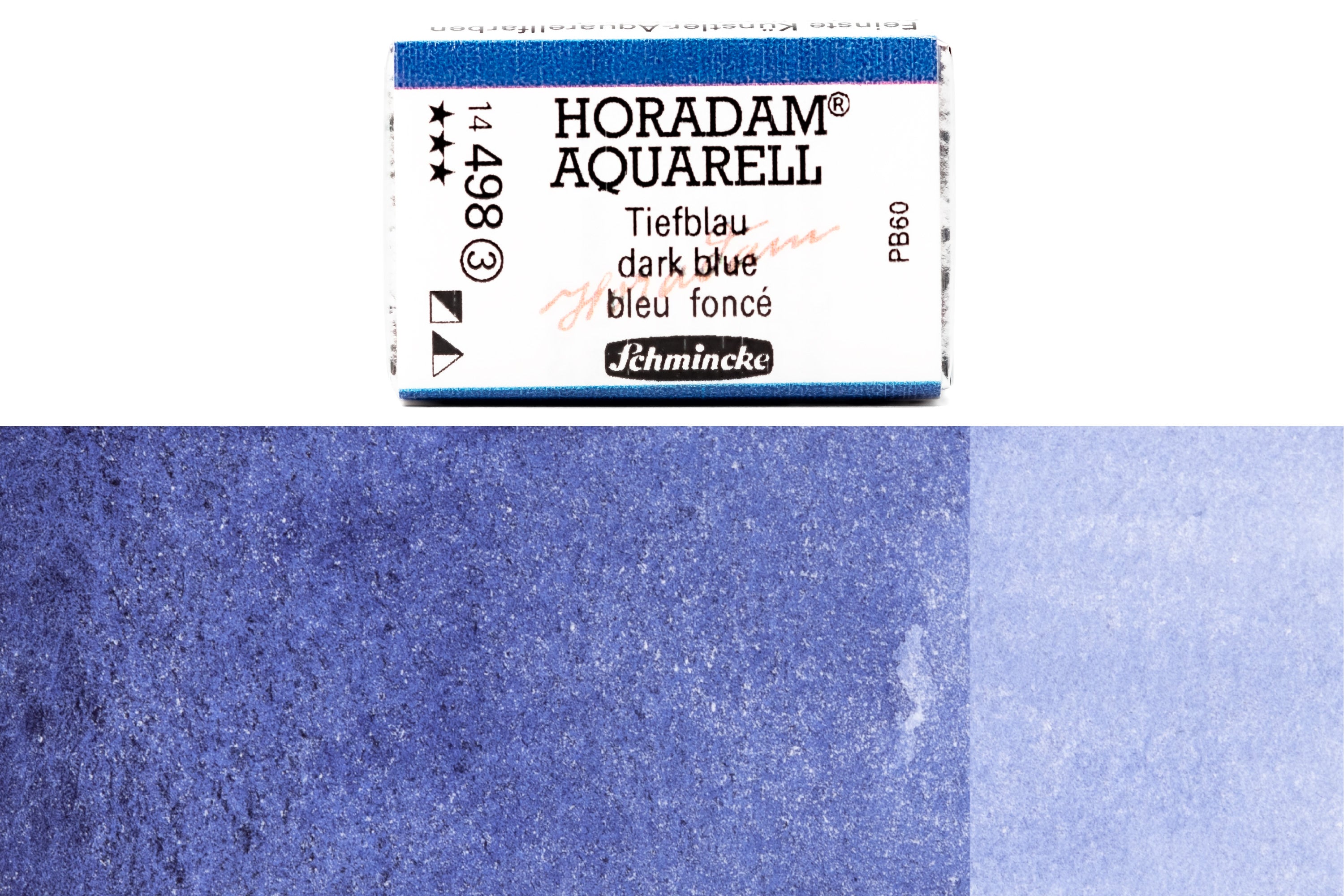 Schmincke - Horadam Watercolor Full Pan, #498 Dark Blue - St. Louis Art Supply