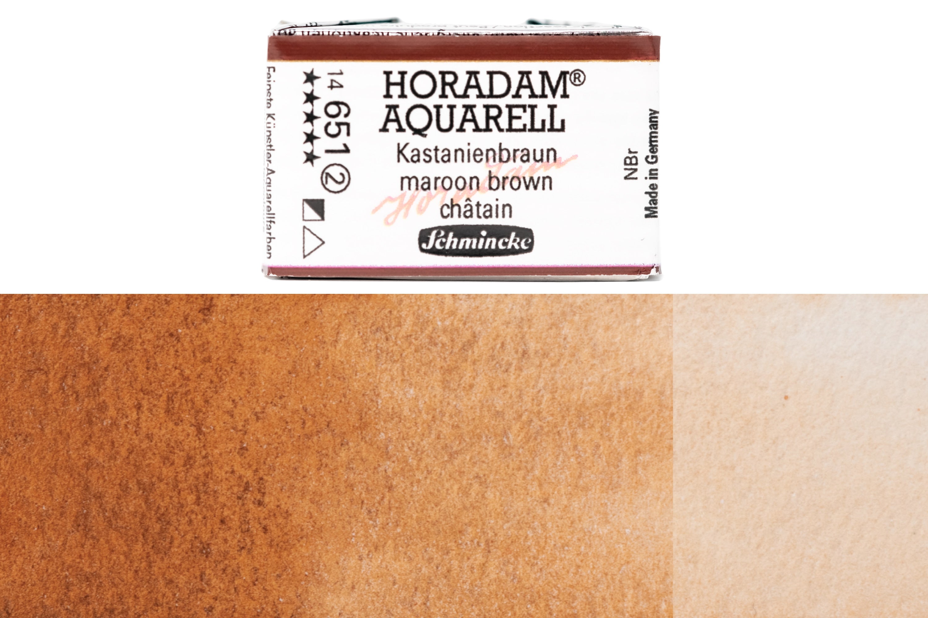 Schmincke - Horadam Watercolor Full Pan, #651 Maroon Brown - St. Louis Art Supply