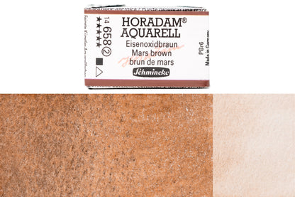 Schmincke - Horadam Watercolor Full Pan, #658 Mars Brown - St. Louis Art Supply