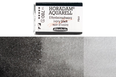 Schmincke - Horadam Watercolor Full Pan, #780 Ivory Black - St. Louis Art Supply