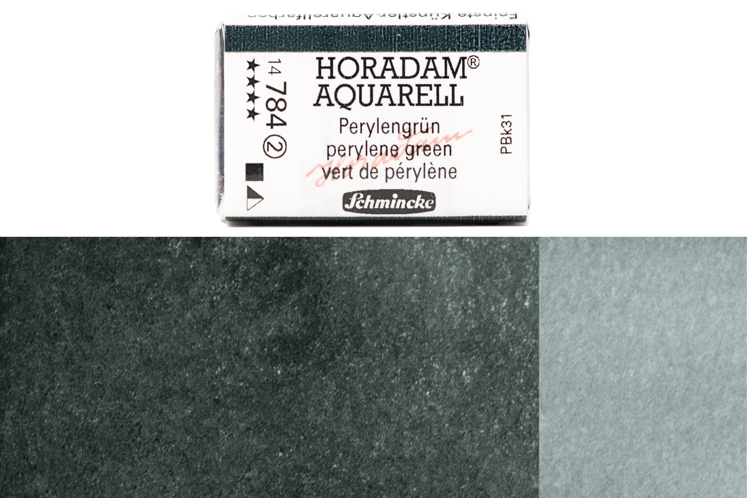 Schmincke - Horadam Watercolor Full Pan, #784 Perylene Green - St. Louis Art Supply