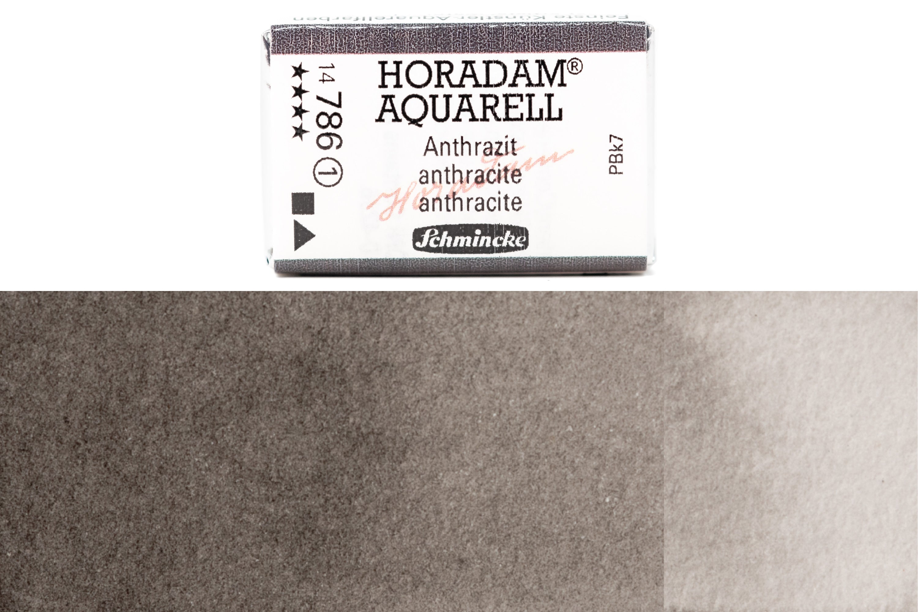 Schmincke - Horadam Watercolor Full Pan, #786 Anthracite - St. Louis Art Supply