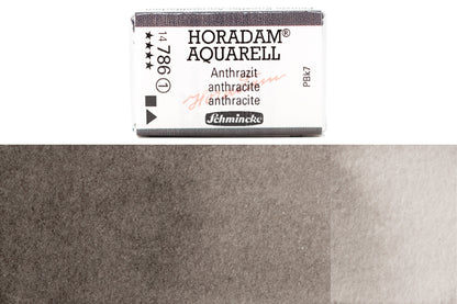 Schmincke - Horadam Watercolor Full Pan, #786 Anthracite - St. Louis Art Supply