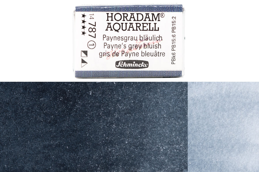Schmincke - Horadam Watercolor Full Pan, #787 Payne's Grey Bluish - St. Louis Art Supply