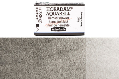 Schmincke - Horadam Watercolor Full Pan, #789 Hematite Black - St. Louis Art Supply