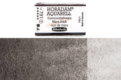 Schmincke - Horadam Watercolor Full Pan, #791 Mars Black - St. Louis Art Supply