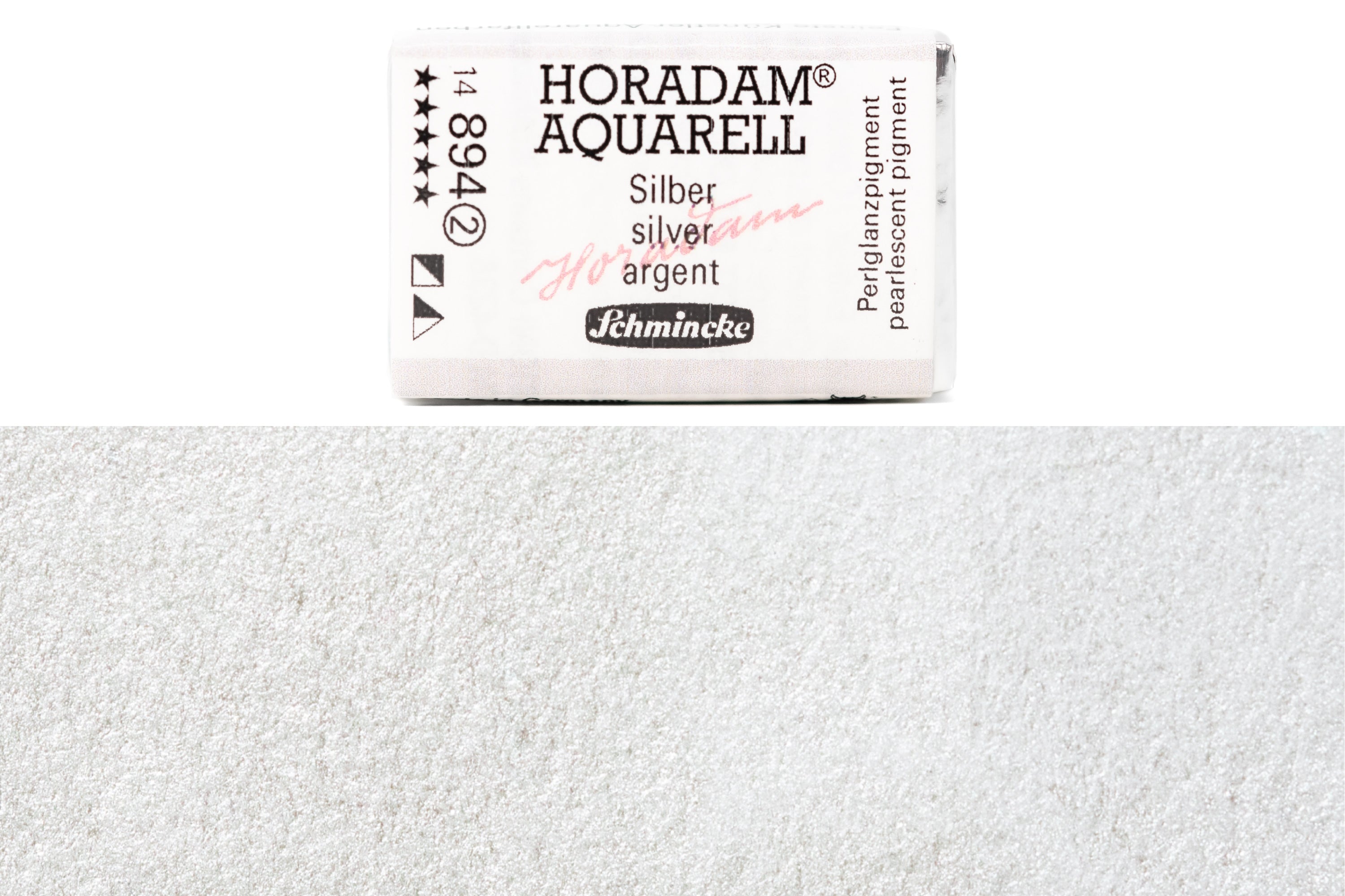 Schmincke - Horadam Watercolor Full Pan, #894 Silver - St. Louis Art Supply