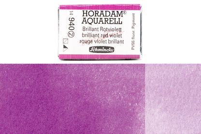 Schmincke - Horadam Watercolor Full Pan, #940 Brilliant Red Violet - St. Louis Art Supply