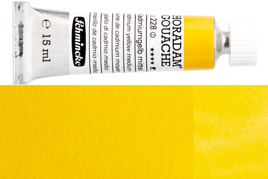 Schmincke - Horadam Gouache, 15 mL, #228 Cadmium Yellow Medium - St. Louis Art Supply