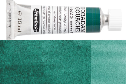 Schmincke - Horadam Gouache, 15 mL, #522 Chromium Oxide Green Brilliant - St. Louis Art Supply