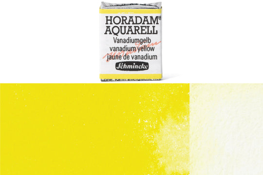 Schmincke - Horadam Watercolor Half Pan, #207 Vanadium Yellow - St. Louis Art Supply