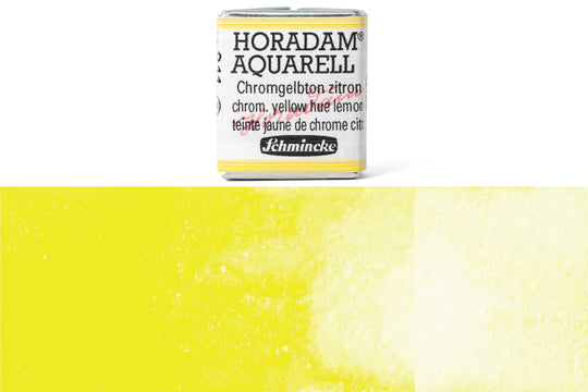 Schmincke - Horadam Watercolor Half Pan, #211 Chromium Yellow Hue Lemon - St. Louis Art Supply