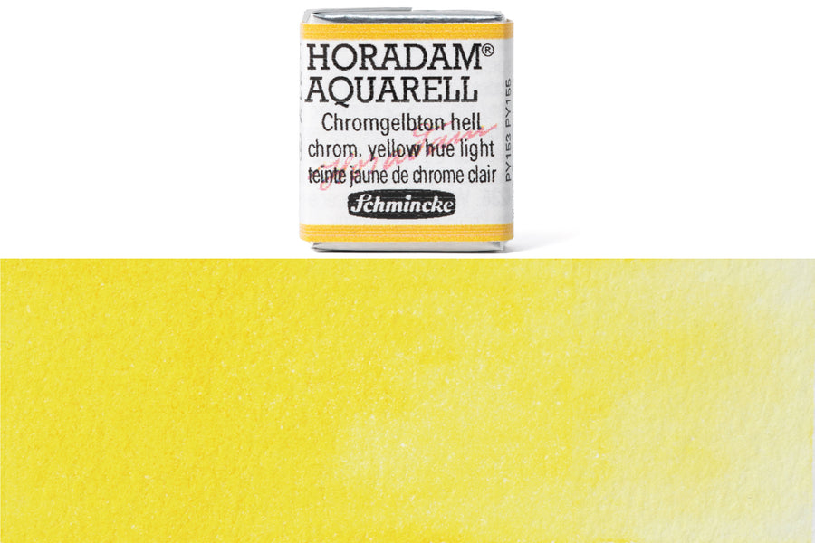Schmincke - Horadam Watercolor Half Pan, #212 Chromium Yellow Hue Light - St. Louis Art Supply