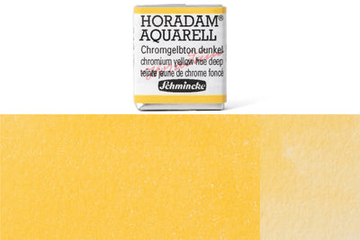 Schmincke - Horadam Watercolor Half Pan, #213 Chromium Yellow Hue Deep - St. Louis Art Supply