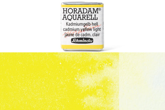Schmincke - Horadam Watercolor Half Pan, #224 Cadmium Yellow Light - St. Louis Art Supply