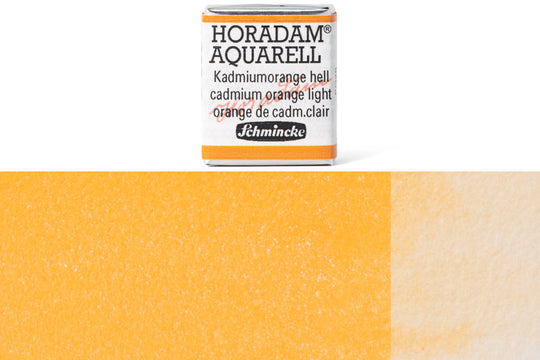 Schmincke - Horadam Watercolor Half Pan, #227 Cadmium Orange Light - St. Louis Art Supply