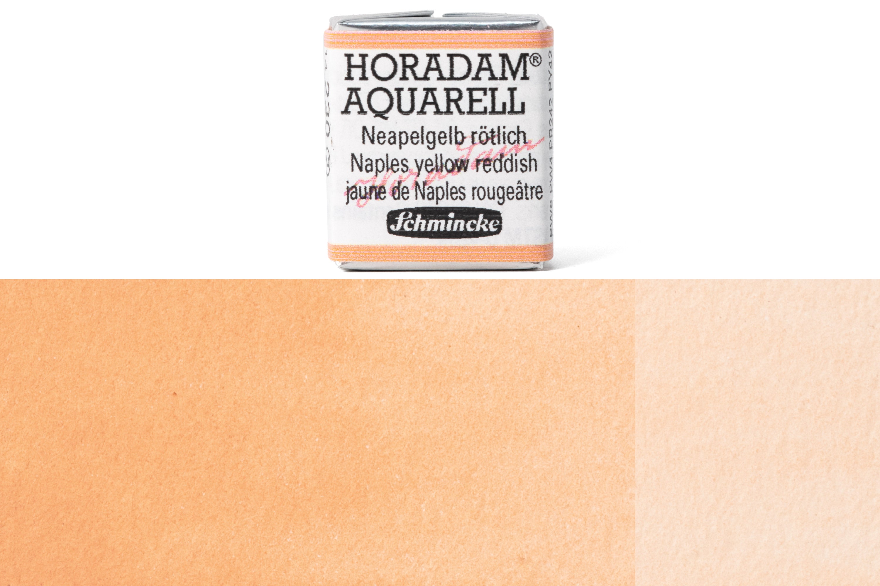 Schmincke - Horadam Watercolor Half Pan, #230 Naples Yellow Reddish - St. Louis Art Supply