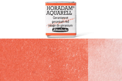 Schmincke - Horadam Watercolor Half Pan, #341 Geranium Red - St. Louis Art Supply