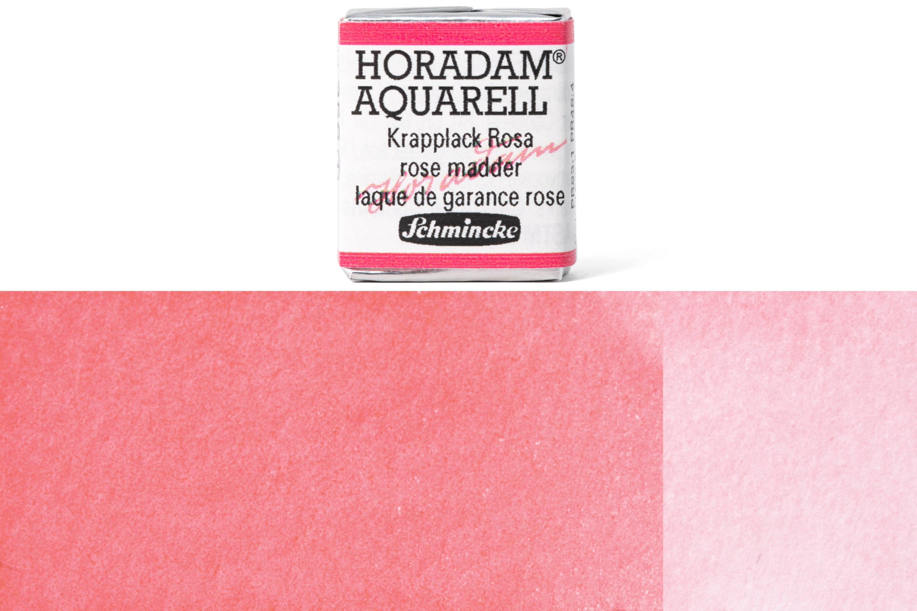 Schmincke - Horadam Watercolor Half Pan, #356 Rose Madder - St. Louis Art Supply