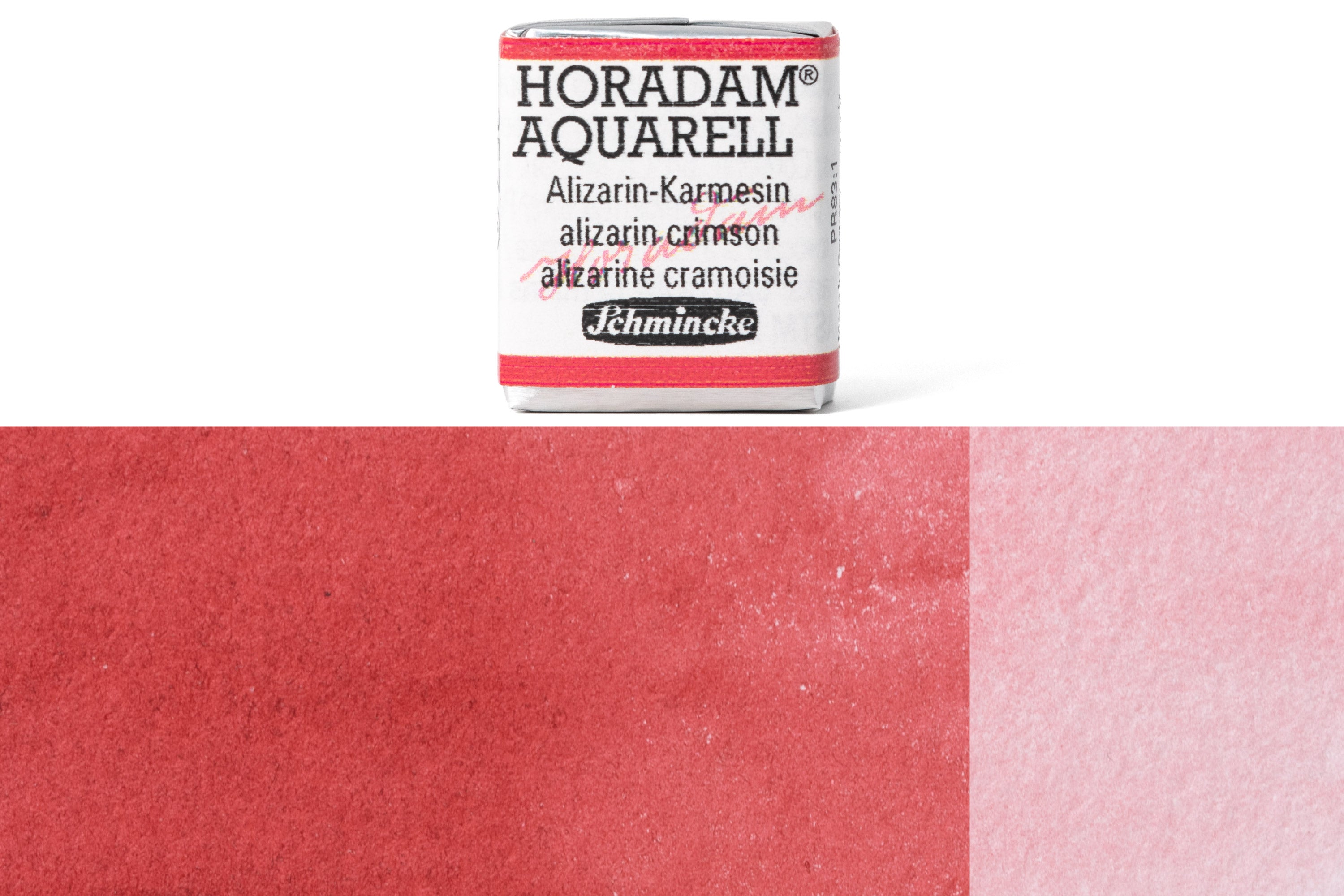 Schmincke - Horadam Watercolor Half Pan, #357 Alizarin Crimson - St. Louis Art Supply