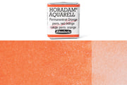 Schmincke - Horadam Watercolor Half Pan, #360 Permanent Red Orange - St. Louis Art Supply