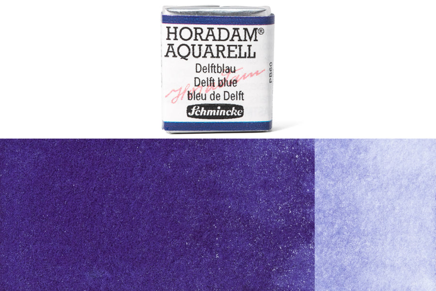 Schmincke - Horadam Watercolor Half Pan, #482 Delft Blue - St. Louis Art Supply