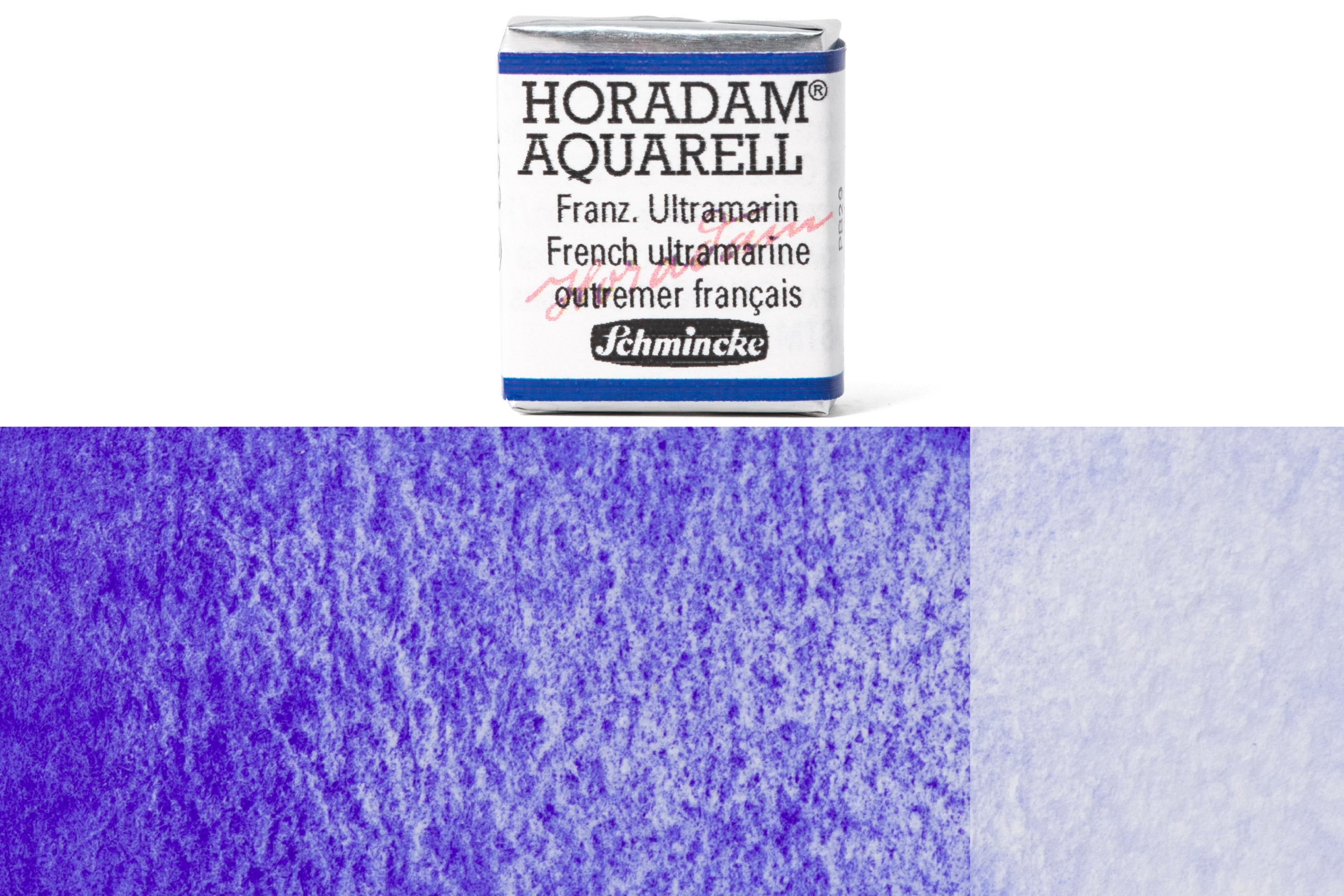Schmincke - Horadam Watercolor Half Pan, #493 French Ultramarine - St. Louis Art Supply