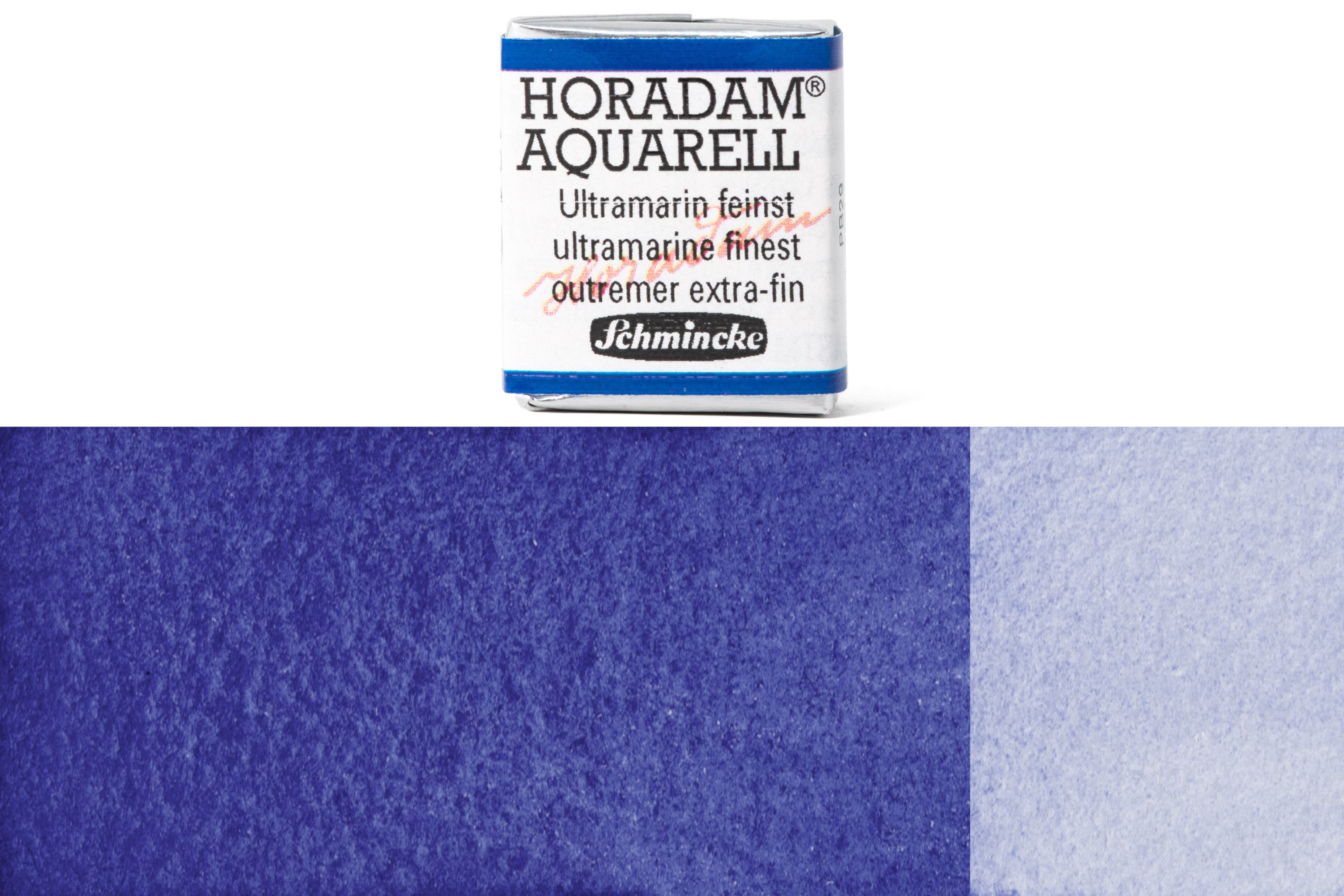 Schmincke - Horadam Watercolor Half Pan, #494 Ultramarine Finest - St. Louis Art Supply