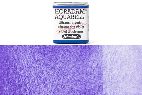 Schmincke - Horadam Watercolor Half Pan, #495 Ultramarine Violet - St. Louis Art Supply