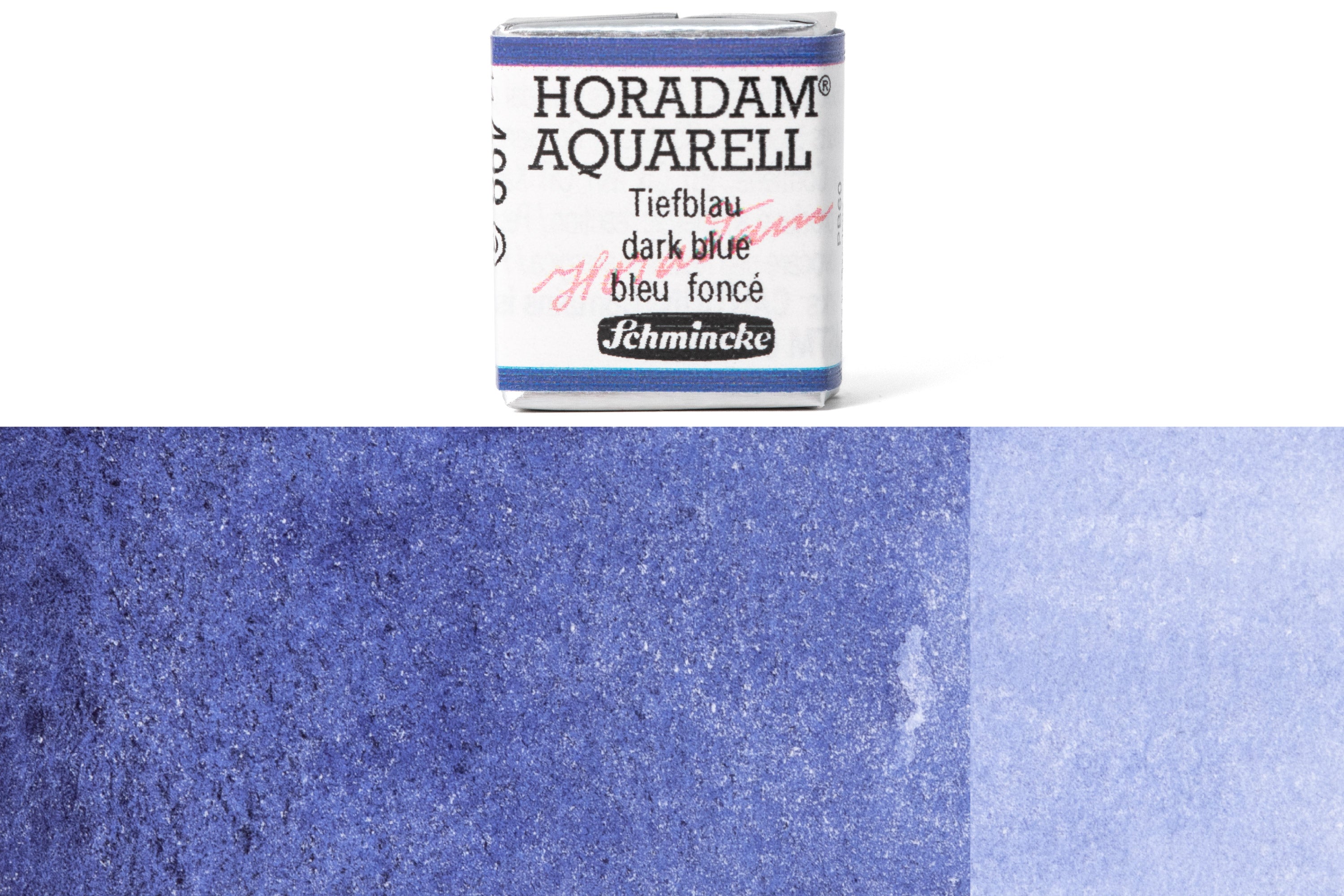 Schmincke - Horadam Watercolor Half Pan, #498 Dark Blue - St. Louis Art Supply