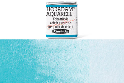 Schmincke - Horadam Watercolor Half Pan, #509 Cobalt Turquoise - St. Louis Art Supply
