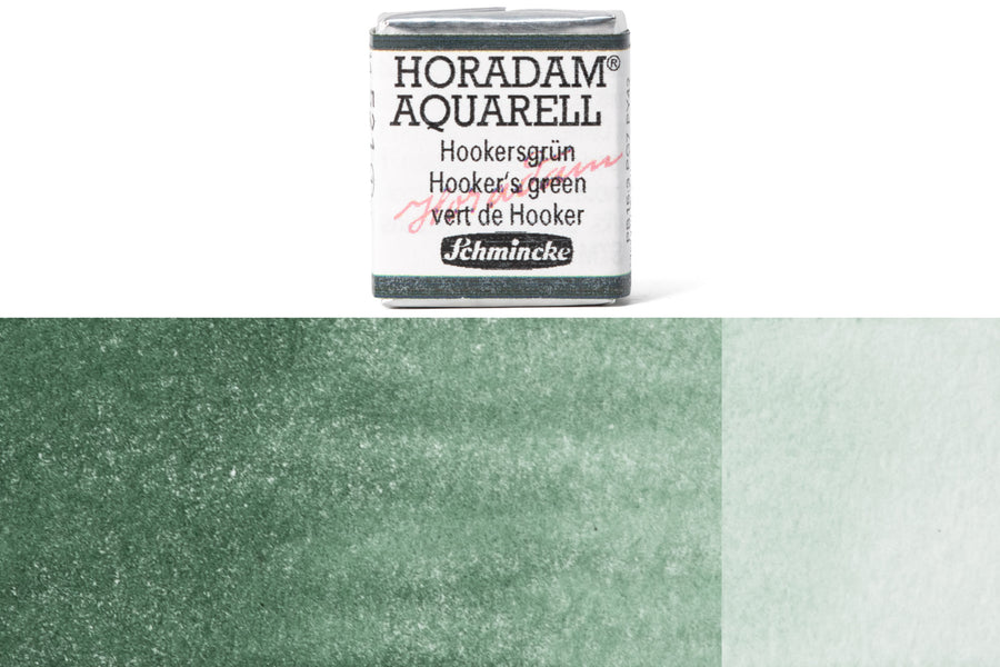 Schmincke - Horadam Watercolor Half Pan, #521 Hooker's Green - St. Louis Art Supply