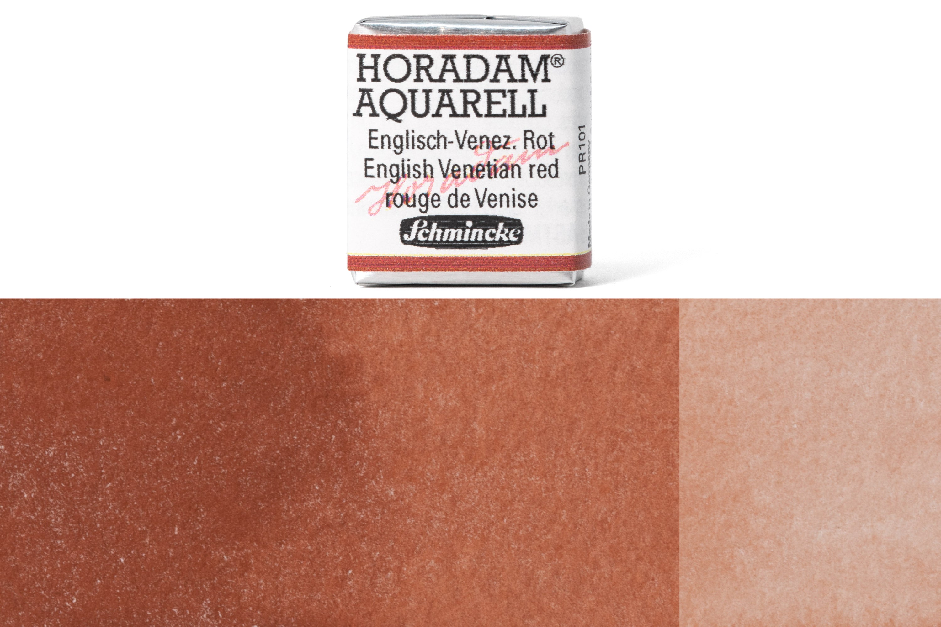 Schmincke - Horadam Watercolor Half Pan, #649 English Venetian Red - St. Louis Art Supply