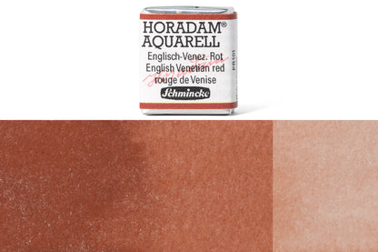 Schmincke - Horadam Watercolor Half Pan, #649 English Venetian Red - St. Louis Art Supply