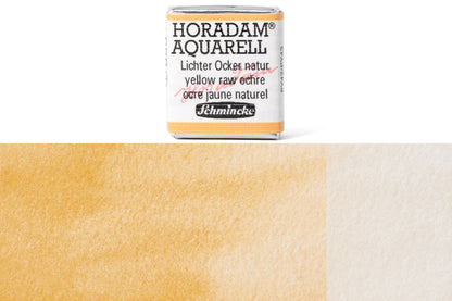 Schmincke - Horadam Watercolor Half Pan, #656 Yellow Raw Ochre - St. Louis Art Supply