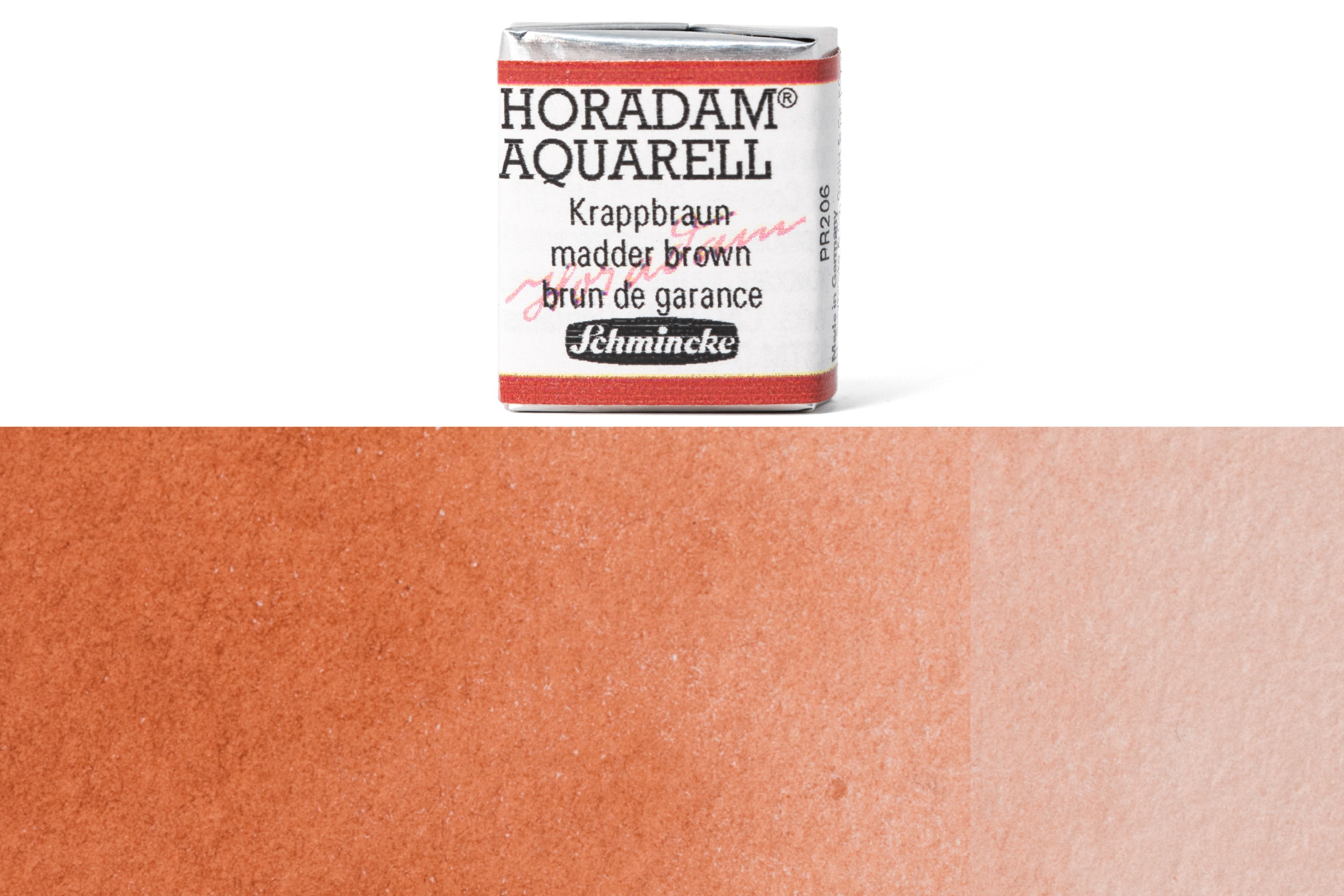 Schmincke - Horadam Watercolor Half Pan, #670 Madder Brown - St. Louis Art Supply