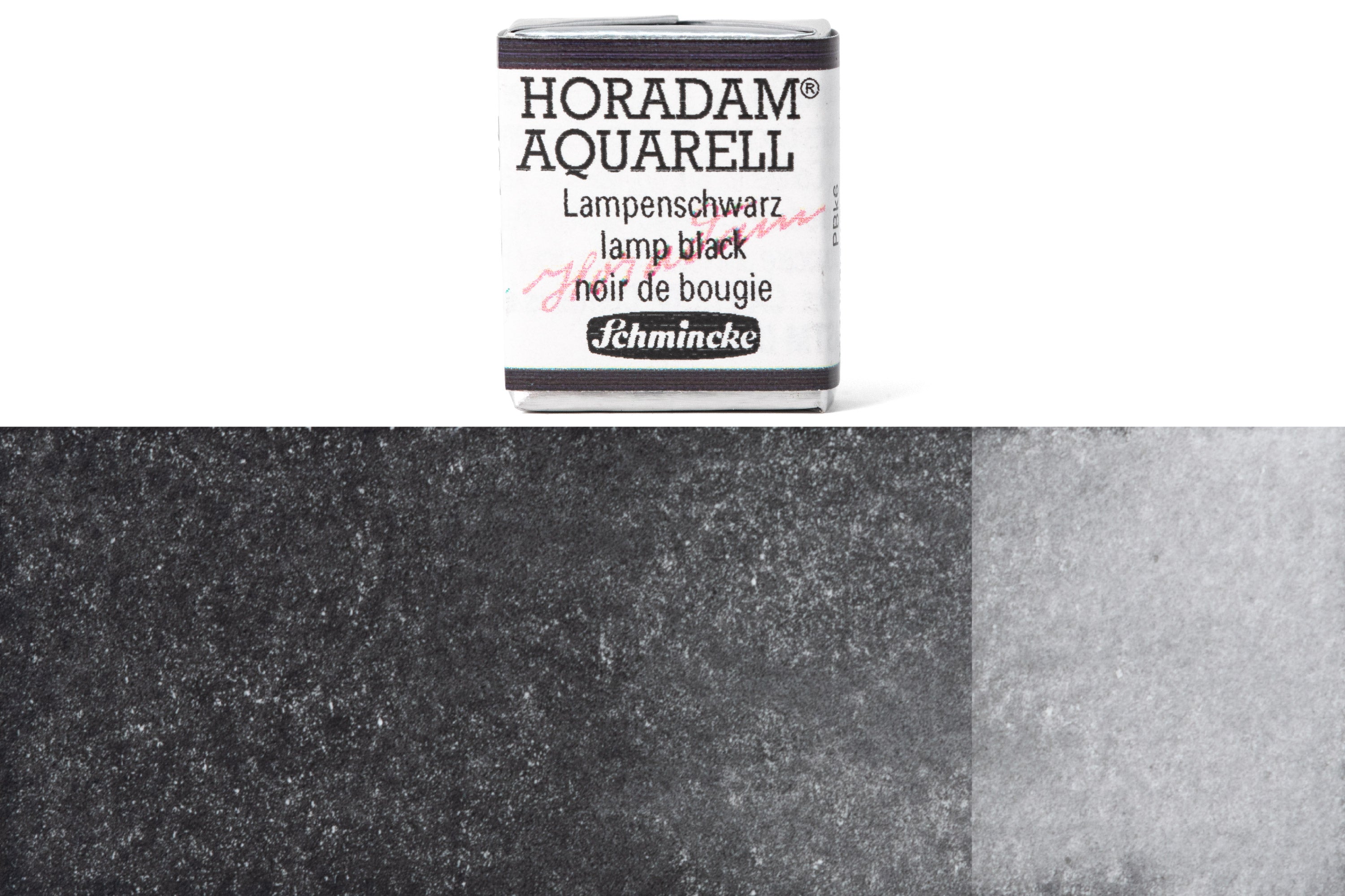Schmincke - Horadam Watercolor Half Pan, #781 Lamp Black - St. Louis Art Supply