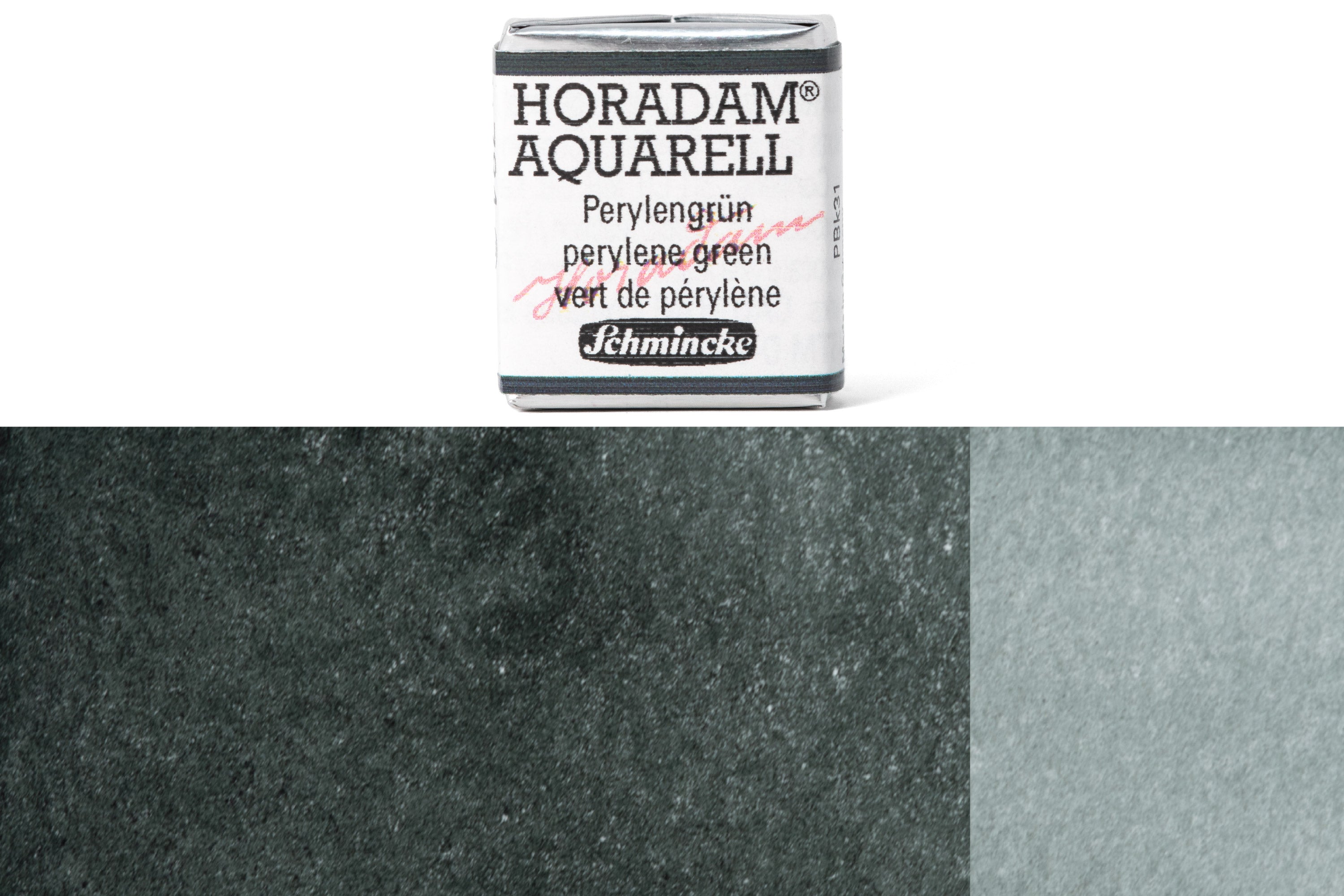 Schmincke - Horadam Watercolor Half Pan, #784 Perylene Green - St. Louis Art Supply