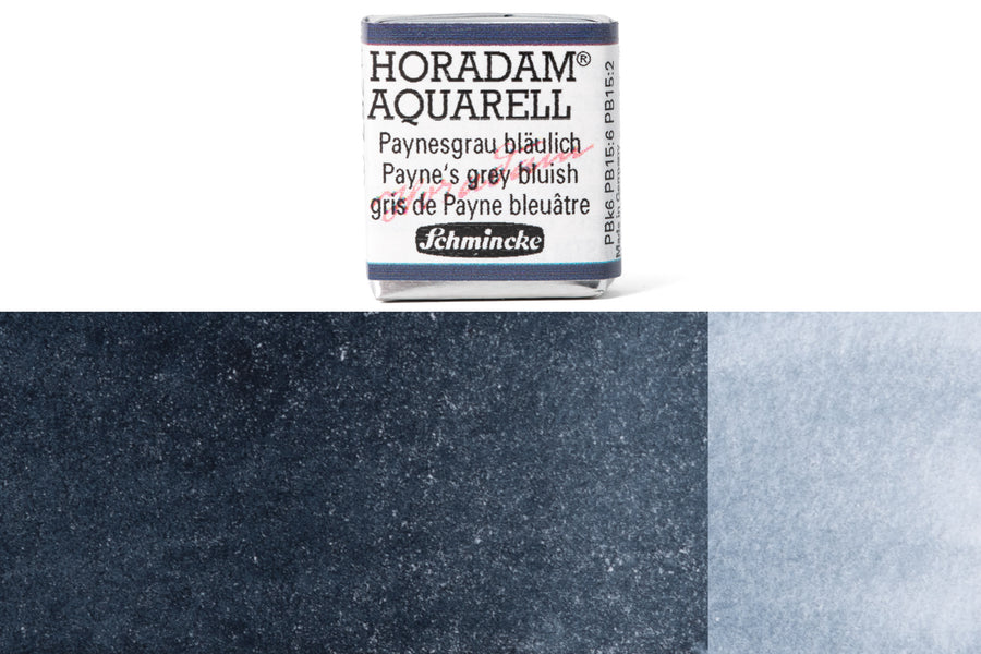 Schmincke - Horadam Watercolor Half Pan, #787 Payne's Grey Bluish - St. Louis Art Supply