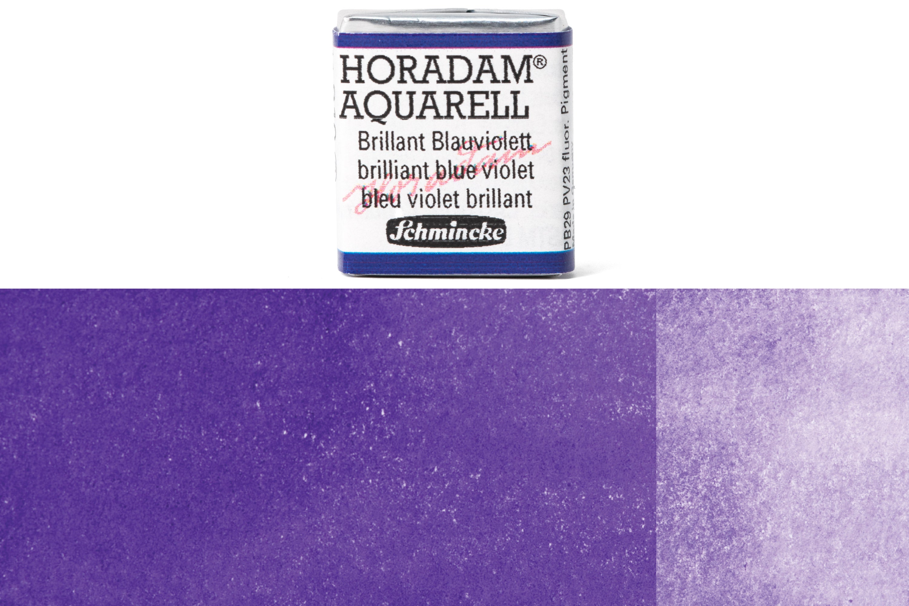 Schmincke - Horadam Watercolor Half Pan, #910 Brilliant Blue Violet - St. Louis Art Supply