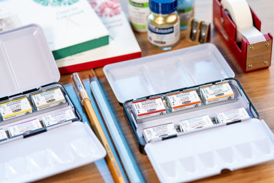 Schmincke - Horadam Watercolor Full Pan, #480 Mountain Blue - St. Louis Art Supply