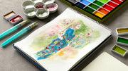 Kuretake - Gansai Tambi Watercolors, #850 Gem Green - St. Louis Art Supply