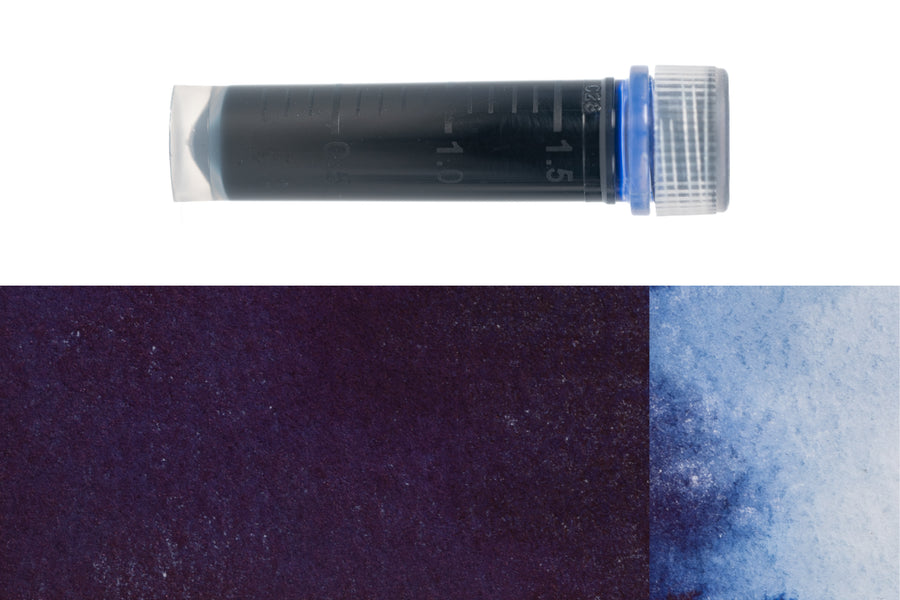 1.5 mL Ink Sample, Platinum Blue-Black Iron Gall Ink
